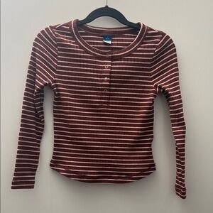 Old Navy Ribbed Henley Tee